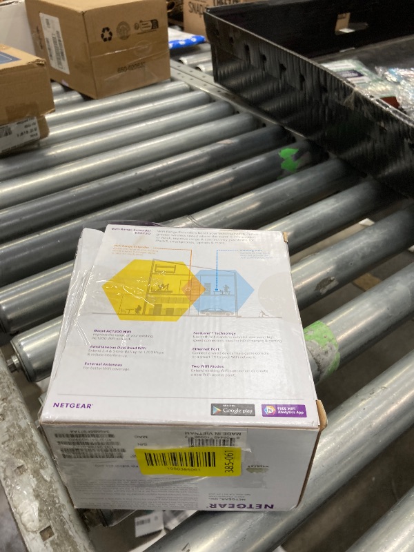 Photo 1 of ***It is used, it is missing a part and it is not known if it works 100% because it did not come with the connector****NETGEAR WiFi Range Extender (EX6120) - Add up to 1,500 sq. ft., 25 Devices - AC1200 Dual Band Wireless Signal Booster & Repeater (Up to