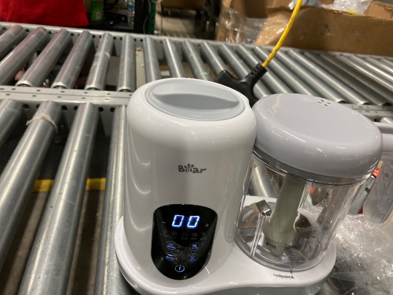 Photo 1 of **It is used, missing a part, and it is not known if it works 100%.***BEAR 2024 Baby Food Maker | One Step Baby Food Processor Steamer Puree Blender | Auto Cooking & Grinding | Baby Food Puree Maker with Self Cleans | Touch Screen Control, White