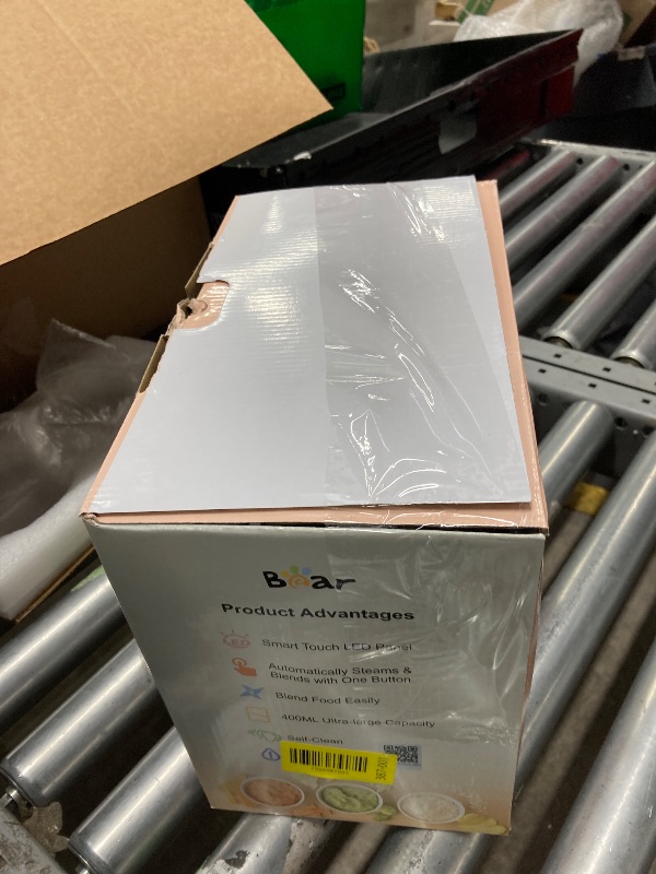 Photo 1 of **It is used, missing a part, and it is not known if it works 100%.***BEAR 2024 Baby Food Maker | One Step Baby Food Processor Steamer Puree Blender | Auto Cooking & Grinding | Baby Food Puree Maker with Self Cleans | Touch Screen Control, White