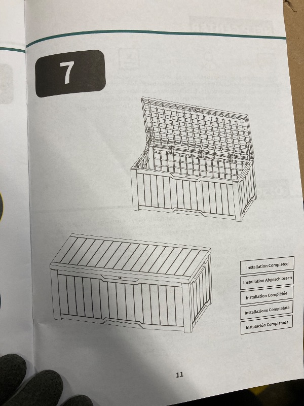 Photo 1 of *Corner Broken* Outdoor Storage Box