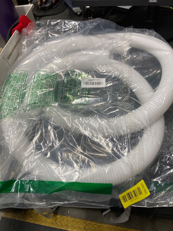 Photo 1 of 1-1/2-InchPool Hoses for Intex Pool Skimmer Surface Skimmer Pool Pump Pool Filter, 1.5” x 59” Pump Hoses Tubes for Above Ground Pool Sand Filter, 2 Pack with 4 Hose Clamps (White -2 Pack)