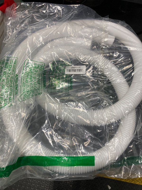 Photo 1 of 1-1/2-InchPool Hoses for Intex Pool Skimmer Surface Skimmer Pool Pump Pool Filter, 1.5” x 59” Pump Hoses Tubes for Above Ground Pool Sand Filter, 2 Pack with 4 Hose Clamps (White -2 Pack)