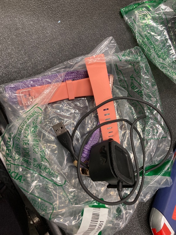 Photo 1 of *Didn't turn on/Parts Only* Fitbit Versa Special Edition Smart Watch, Lavender Woven, One Size (S & L Bands Included)