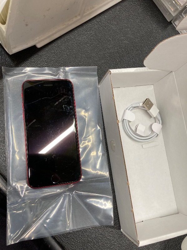 Photo 1 of *Didn't turn on/Parts Only* Apple iPhone SE 3rd Gen, 64GB, RED - Unlocked (Renewed)