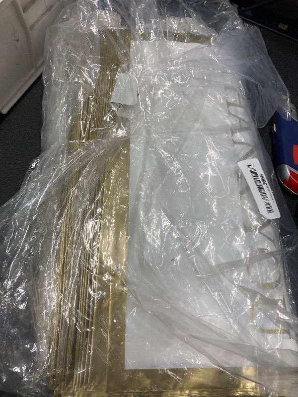 Photo 1 of **ABOUT 150 BAGS**Sweetude 200 Pcs Thank You Plastic Shopping Bags for Small Business Bulk 12 x 15 In Merchandise Boutique Bags with Handle Gold Loop(White)