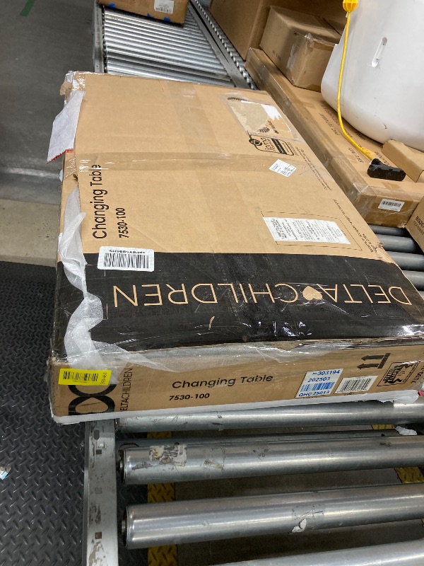 Photo 1 of *Mattress cut* Delta Children Infant Changing Table with Pad, White