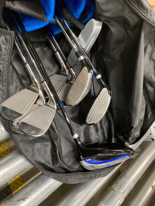 Photo 1 of *Dirty* Callaway Golf Men's Strata Complete 12 Piece Package Set (Right Hand, Steel), Blue