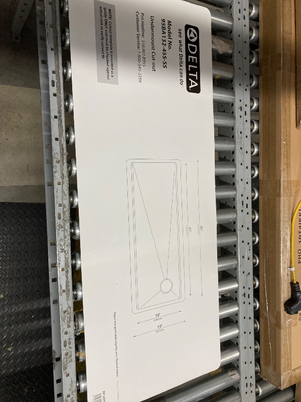 DELTA FAUCET Lorelai 45-inch Workstation Kitchen Sink Undermount 16 ...