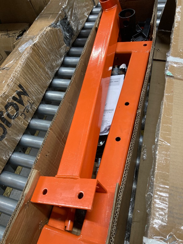 Photo 1 of *Dirty/Rust?* VEVOR Engine Stand, 1300 lbs (3/5 Ton) Rotating Engine Motor Stand with 360 Degree Adjustable Head, Cast Iron Motor Hoist Dolly, 4-Caster, 4 Adjustable Arms, for Vehicle Maintenance, Auto Repair