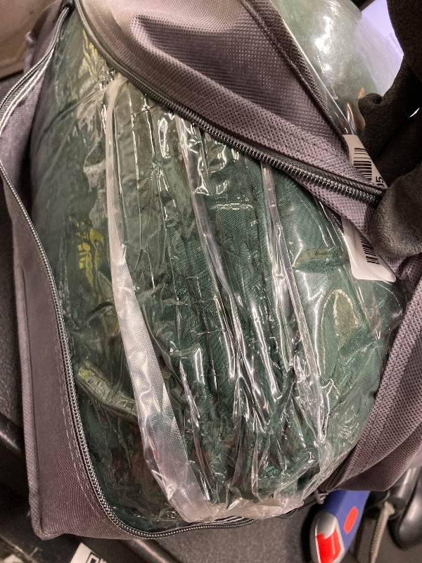 Photo 1 of *Broken zipper* Andency Full Size Comforter Set with Sheets Dark Emerald Green - 7 Pieces Bed in a Bag Tufted Bedding Sets Fluffy Lightweight Full Bed Set with Comforter, Sheets, Pillowcases & Shams for All Season