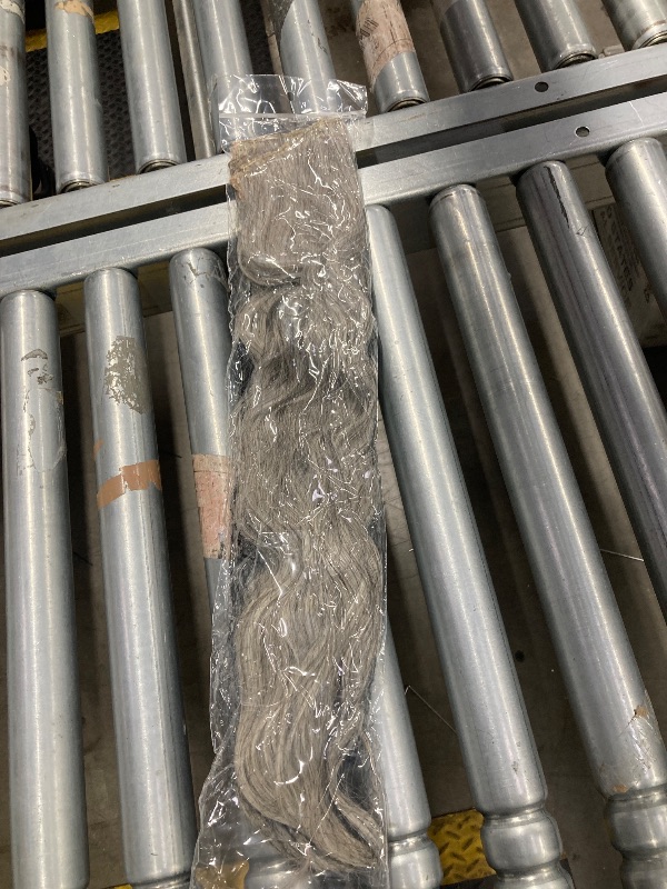 Photo 1 of **different color, please see the second photo**Clip in Hair Extensions, REECHO 5PCS Silver Grey Hair Extensions 24" Thick Long Loose Waves hair extensions HE002 Invisible Lace Weft Natural Soft Hairpieces for Women – Silver Grey