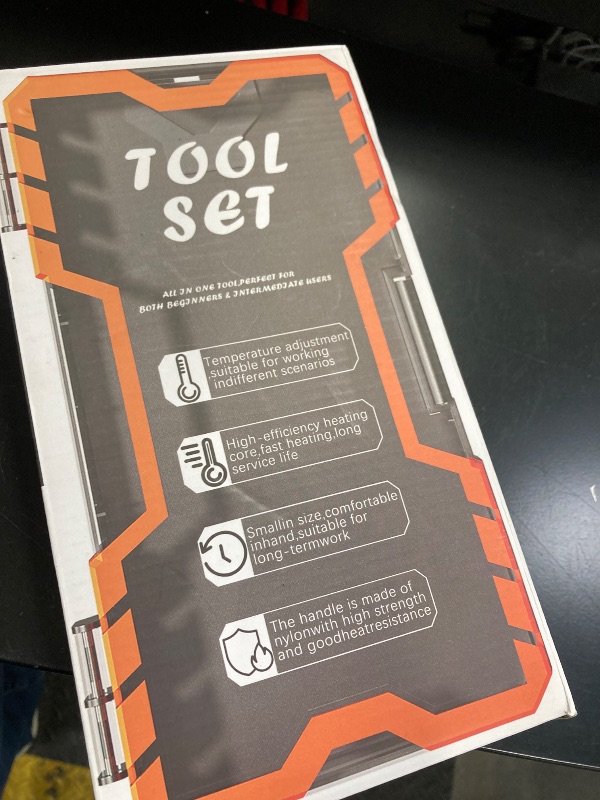 Photo 1 of ***(MISSING PARTS - SELLING AS IS )*** 
Soldering Iron Premium Kit, 60W Soldering Gun with Ceramic Heater, 12-in-1 Soldering Tool, Adjustable Temperature 200 to 450°C, Includes Soldering Iron Tip, Solder Wire, Pump and Paste  ***(SOME SCUFFS/MARKS,)***