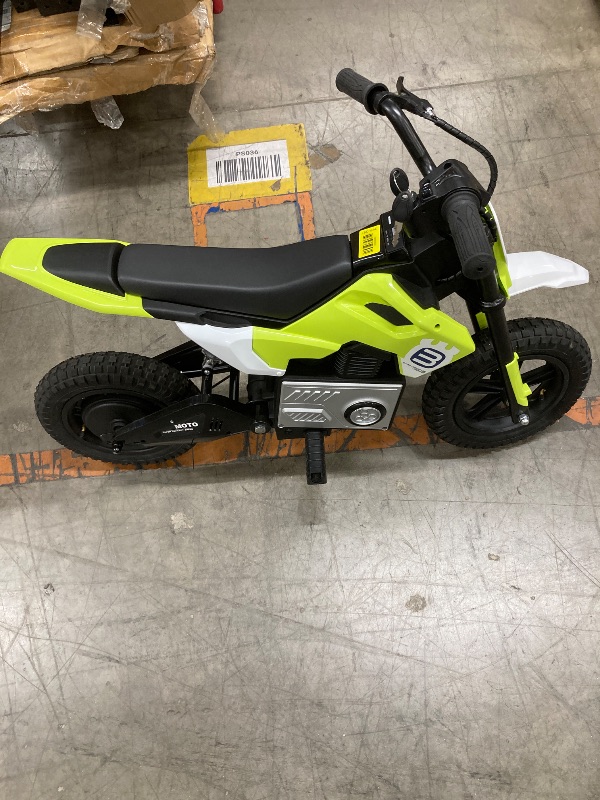 Photo 1 of ***PARTS ONLY/MISSING CHARGER/NO BOX**CEJEU ELECTRIC MOTORCYCLE TOY RIDE ON THREE SPEED REG SPEED OF 16 KILOMETERES  GREEEN 24V5AH*1
