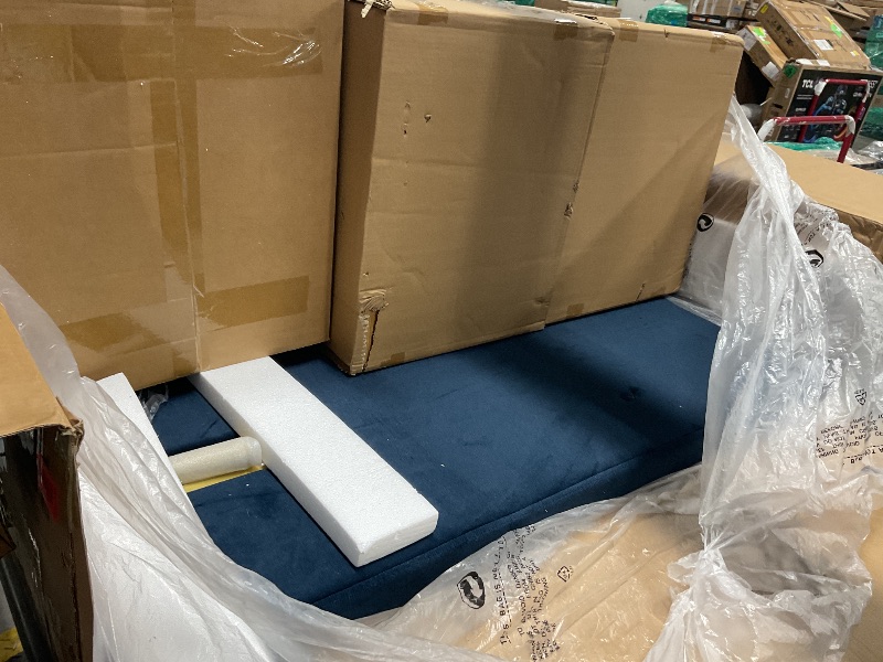 Photo 1 of ***THIS IS A SMALL PART OF A KING SIZE VELVET TUFTED PLATFORM BED. IT IS NOT A COMPLETE BED AT ALL. THE PARTS YOU SEE ARE THE ONLY PARTS THAT EXIST***