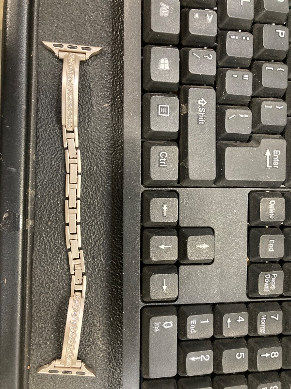 Photo 1 of **NO BOX**Missair Bands Compatible with Apple Watch Band 38mm 40mm 41mm 42mm 44mm 45mm 46mm 49mm for Women, Slim Metal Dressy Jewelry Bracelet with Bling Diamond for iWatch Series 11 10 9 8 7 6 5 4 3 SE Ultra