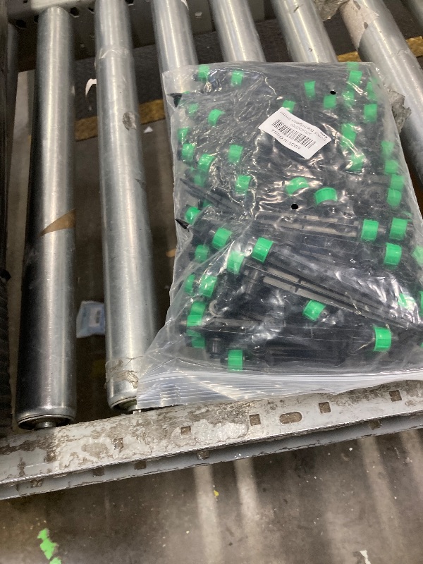 Photo 1 of 100PCS Drip Irrigation Emitters, Kalolary Adjustable 360 Degree Water Flow Drippers Emitters for 1/4" Drip Irrigation System Tubing, Garden Irrigation Drippers for House Flower beds(Medium Green)