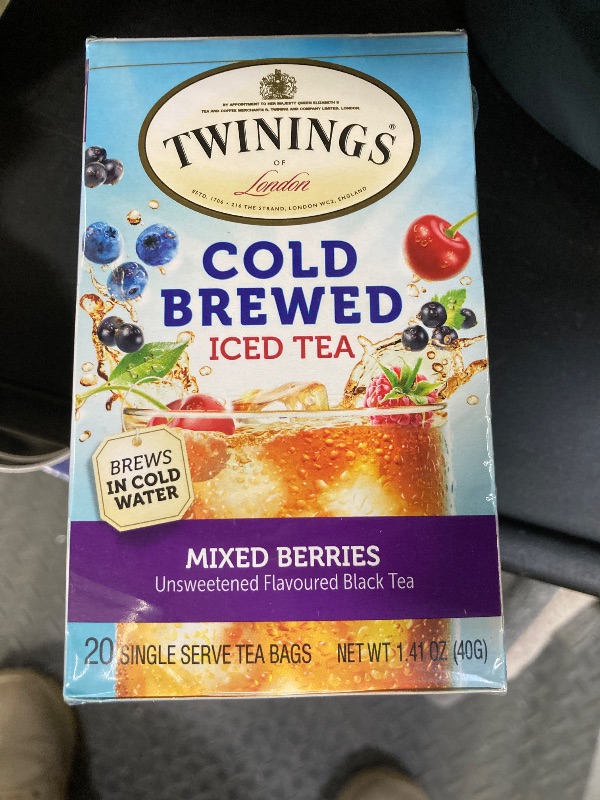 Photo 1 of ***BEST BY NOV 28,2026*** Pure MIXED BERRIES Herbal Tea Individually Wrapped Bags, Calming & Delicate, 20 Count (Pack of 6), Naturally Caffeine-Free, Enjoy Hot or Iced, 120 Teabags***BEST BY NOV 28,2026***