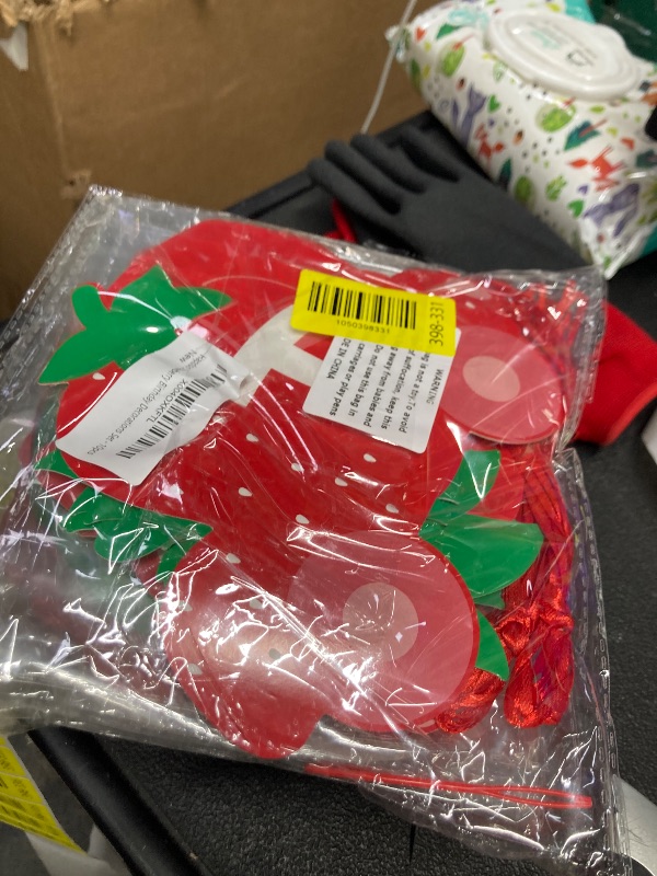 Photo 1 of **2 pack***Hapdoo 10pcs Strawberry Birthday Decorations Set - Strawberry Birthday Banner, Fruit Shape Hanging Swirl, Party Hanging Decor for Fruit Theme Party Favors