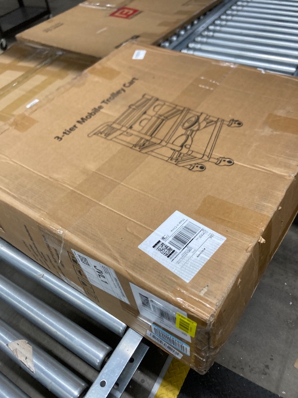 Photo 1 of ***DAMAGED -SELLING AS PARTS ONLY *** Mobile Medical Carts 3 Tier Professional Utility Cart 330 LBS Max Load Rolling Crash Cart Ultrasound Trolley with Wheels Drawers Dirt Bucket Sharps Box Storage Basket for Hospital Dental Clinic Home
