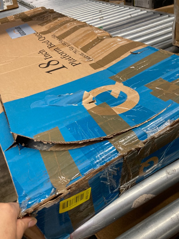 Photo 1 of ** MISSING SEVERAL PIECES MAY NOT BE COMPLETE**
Firpeesy Metal Heavy Duty 18 inch Queen Bed Frame with Rounded Corner and Headboard Hole Mattress Retainers 3500 LBS No Box Spring Needed Platform Noise Free Easy Assembly