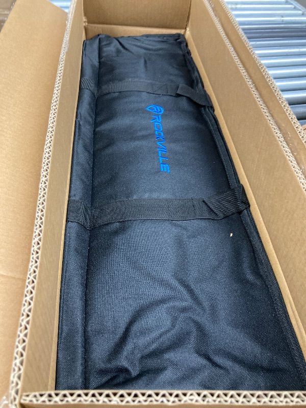 View 2 of ------------- PARTIAL SET ---------- Rockville Titan MIX12A 3200W Peak 12-Inch Powered Column Array PA System with Subwoofer, 8-Channel Mixer, Bluetooth Audio, DSP, Travel Bags
