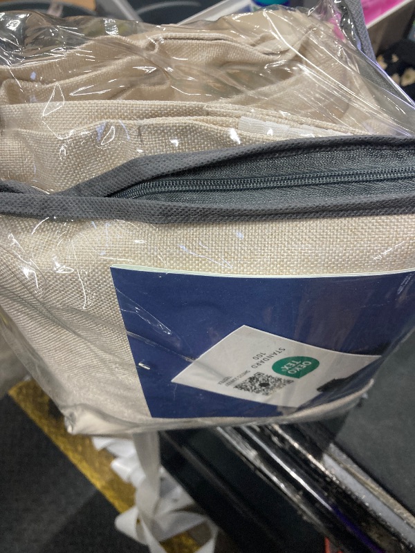 Photo 1 of 100% Blackout Shield Linen Blackout Curtains for Bedroom 108 Inches Long, Back Tab/Rod Pocket Living Room Drapes, Thermal Insulated Blackout Curtains 2 Panels Set, 50" W x 108" L,Cream