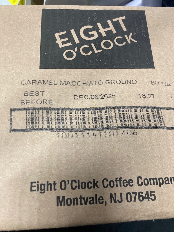 Photo 1 of **BB 12/06/2025*** 6 BAGS OF Eight O Clock Caramel Macchiato Medium Roast Ground Coffee 11 Oz. Bag EACH