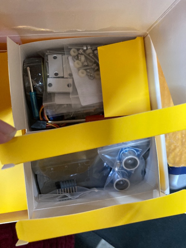 Photo 1 of ELEGOO UNO R3 Smart Robot Car Kit V4 for Arduino Robotics for Kids Ages 8-12 12-16 STEM Science Kits Coding Gifts for 8 9 10 11 12 13 14 15 16 Year Old Boys Girls Teens Cool Engineering Building Toys