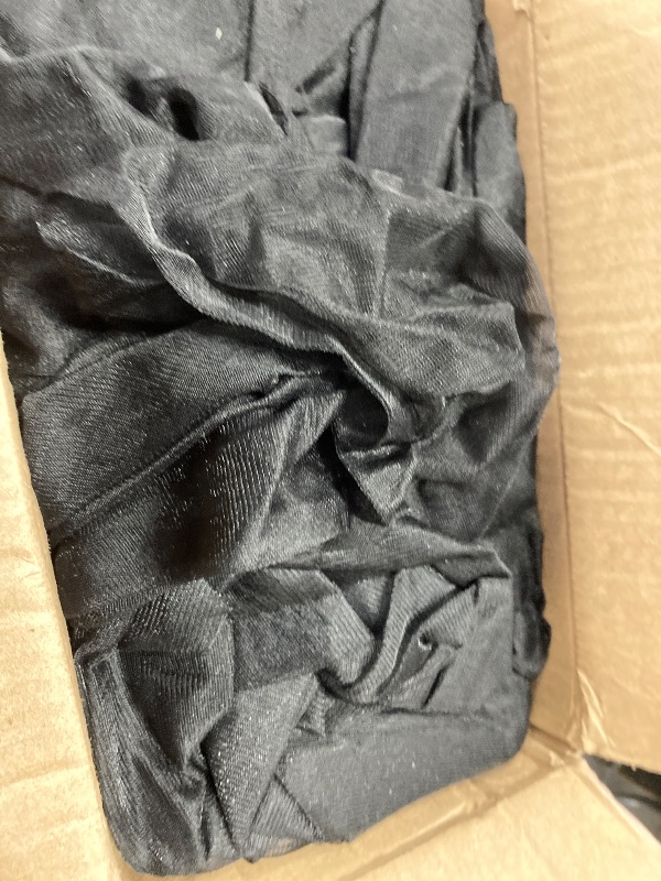 Photo 1 of 10ft X 10ft Black Sheer Backdrop Curtain for Parties, Tulle Sheer Fabric Backdrop Curtain Drapes for Baby Shower Birthday Party Photo Shoot Halloween Decorations