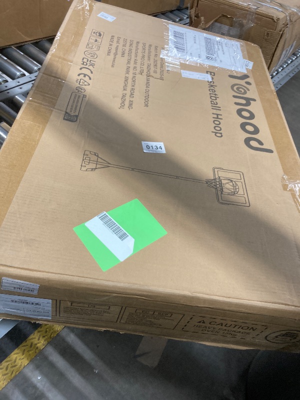 Photo 1 of 4-10 ft Adjustable Height Portable Backboard System, 44 inch Basketball Hoop & Goal, Kids & Adults Basketball Set with Wheels, Stand, and Fillable Base, for Outdoor/Ind