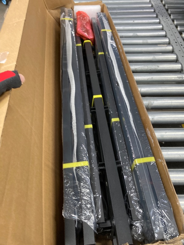 Photo 1 of Metal King Size Bed Frame - 16 Inch Tall Black Basic Steel Slats Platform, Easy Assembly Heavy Duty Noise Free Bedframes, No Box Spring Needed