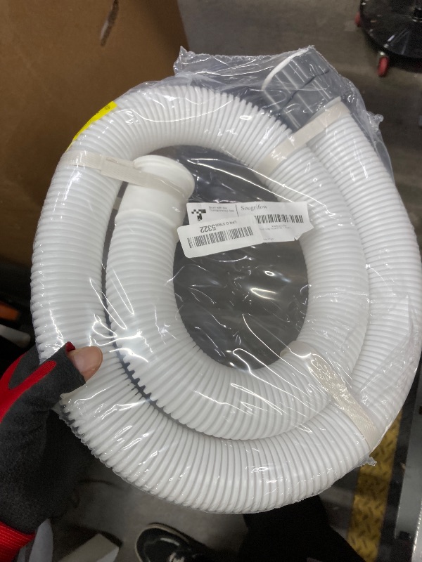 Photo 1 of 1.5" Replacement Pool Pump Hose for Above Ground Pools Accessories - 29060E Pool Hoses for Intex 1,500 GPH Pump, Sand Filters ? Saltwater System (White -1 Pack)