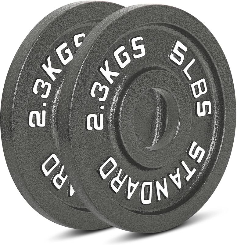 Photo 1 of **CONTAINS 2-10LB PLATES, 4-5LB PLATES AND 2-2 1/2 PLATES-SEE PICS*****Cast Iron Olympic Weight Plates – Free Weights with 2-inch Hole & Anti-Rust Hammertone Finish - Ideal for Strength Training