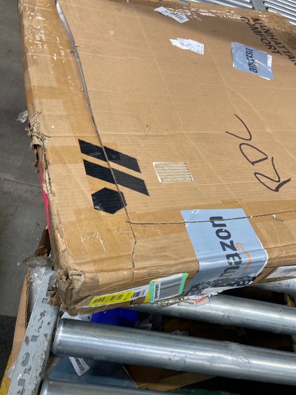 Photo 1 of **TOP ONLY/NO BASE/HAS CHIP ON BOTTOM**Manhattan Comfort Glenn Round Coffee Table with Sleek Sintered Stone Top and Stainless Steel Base, Elegant Design for Modern Living Room, Centerpiece, GolD