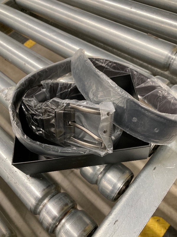 Photo 1 of ***ONE BELT ONLY*** Reversible Belt for Men, Black - Cowhide Minimalist Belt for Work or Everyday