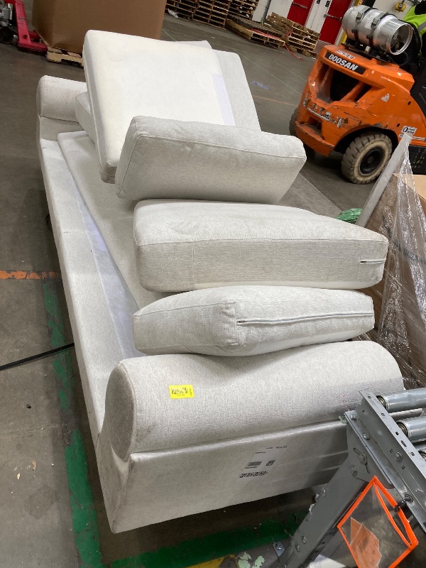 Photo 1 of ***DAMAGE -MISSING PARTS SELLING AS IS *** COOSLEEP 99” L-Shape Convertible Sectional Couches Sofas with 190L Storage Chaise,Chenilee Sofas with Removable Cushion and Detachable Cover,USB and Type-c Charging for Living Room