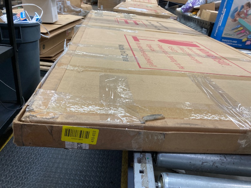 Photo 1 of ***(DAMAGED STAND, -SELLING AS IS)*** 
BEAUTYPEAK 74"x32" Full Length Mirror with Baroque Flower Head Design Wall-Mounted Mirror,Gold