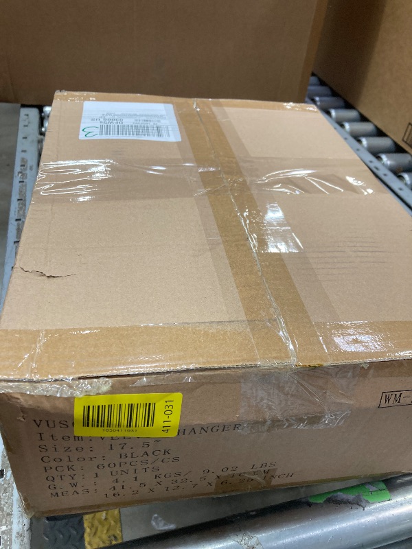 Photo 1 of Metronic Black Velvet Hangers 60 Pack, Premium Clothes Hangers Non-Slip Felt Hangers, Sturdy Black Hangers Heavy Duty Coat Hangers, Durable Suit Hangers for Space Saving,
