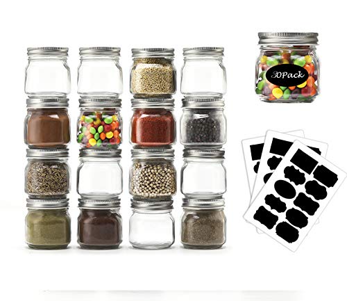 Photo 1 of 30 pcs Mason Jars 8 oz - Small Mason Jars with Silver Lid- 1/4 Quarts Canning Jars