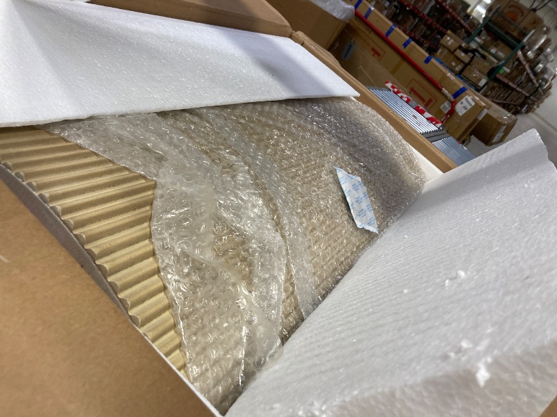 Photo 1 of ***BOX 2 OF 2 ONLY***CHRISTOPHER KNIGHT HOME LANCAS MODERN MINAMALIST WOODEN INDOOR DINING TABLE OVAL TOP ROOM FOR 6 PEDESTAL.***BOX 2 OF 2 ONLY***