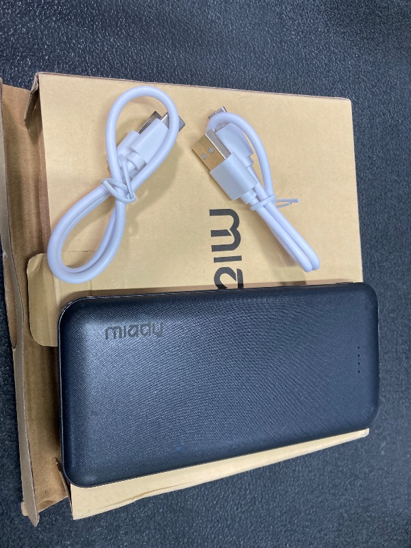 Photo 1 of ***ONLY 1 INCLUDED***Miady 2-Pack 10000mAh Dual USB Portable Charger, USB-C Fast Charging Power Bank, Backup Charger for iPhone 15/14/13, Galaxy S23/22, Pixel and etc***ONLY 1 INCLUDED***