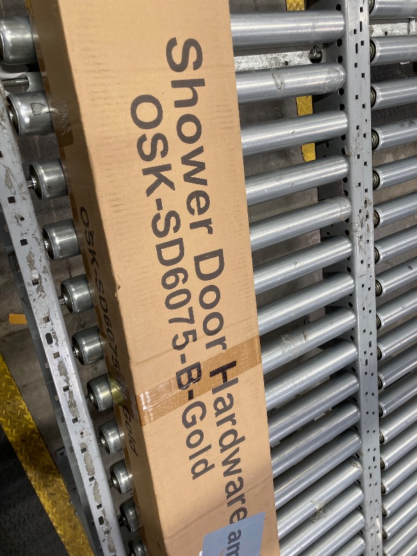 Photo 1 of ***HARDWARE BOX ONLY, NO SHOWER DOORS***Kurapika 56-60" W x 75" H Frameless Sliding Glass Shower Door with 5/16" (8mm) Certified Clear Tempered Glass, Noiseless Shatterproof, Gold Stainless Steel Hardware***HARDWARE BOX ONLY, NO SHOWER DOORS***