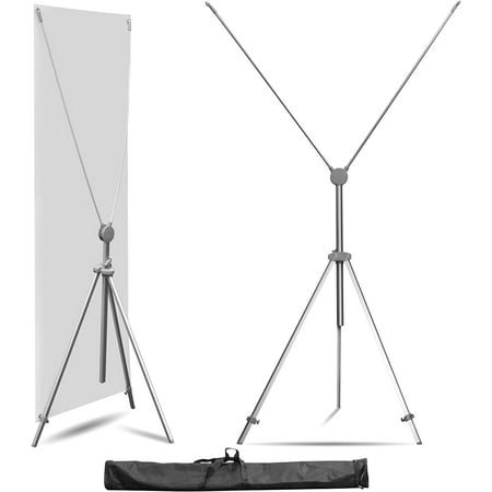 Photo 1 of ***2 ITEMS INCLUDED***Anley Adjustable X Banner Stand with Travel Bag - Portable Retractable Stand***2 ITEMS INCLUDED**