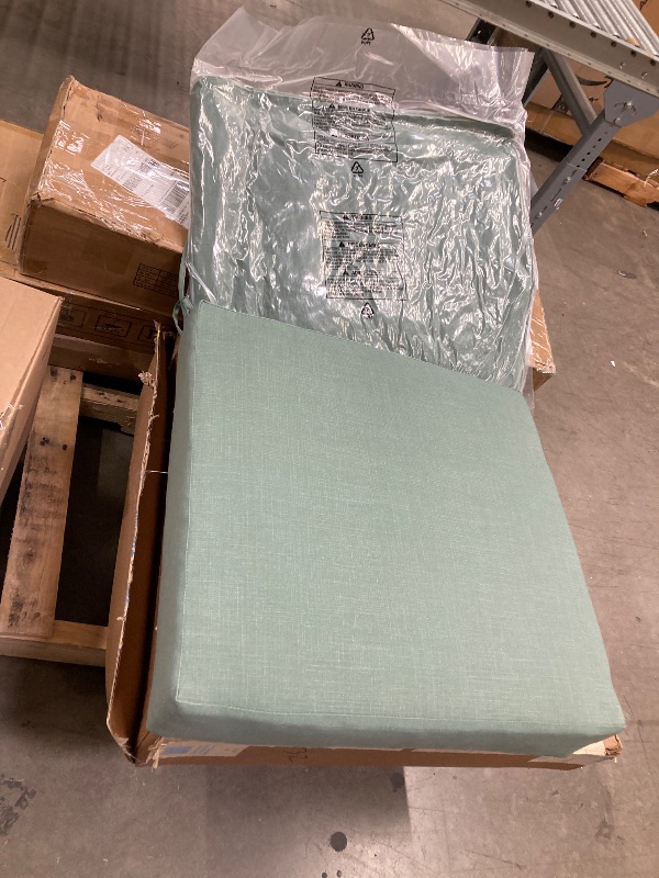 Photo 1 of ***ACTUAL COLOR ID GREEN AS IN PICTURES***YEERSWAG 24X24X5 inch Outdoor Deep Seat Cushion Set,Water Repellant,Fade Resistant Patio Chair Cushion for Outdoor Patio Furniture