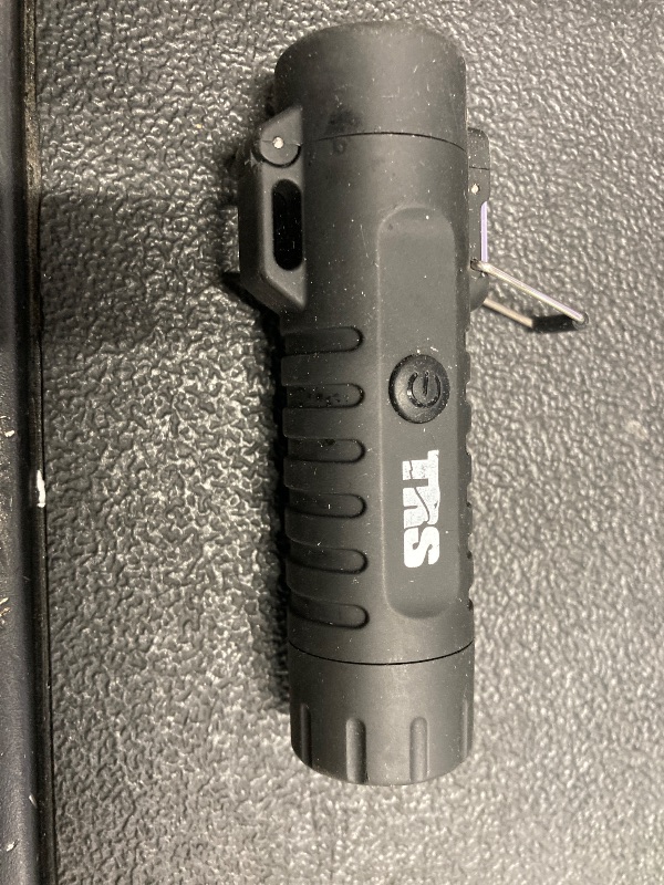 Photo 1 of ***MISSING CHARGER***Plasma Lighter Rechargeable, Mini Flashlight Camping - Windproof Electric Lighter with USB Charging, Orange - Emergency Strobe & 120 Lumens***MISSING CHARGER***