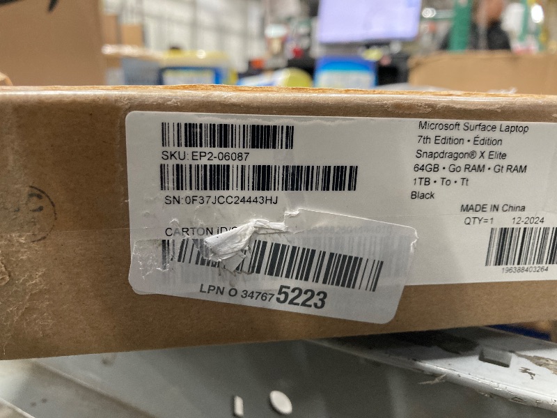 Photo 1 of -----------PARTS ONLY---------- Microsoft 2024 Surface Laptop 7th Edition, Copilot+ PC, 15in Snapdragon X-Elite 64GB RAM 1TB SSD Win 11H Black