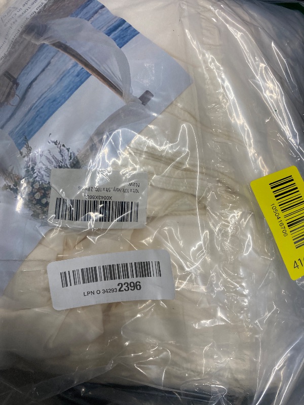 Photo 1 of 10x10ft Wrinkle Free Ivory Backdrop Curtain for Parties Soft Fabric Drapes Wedding Ivory Curtain Backdrop for Birthday Party Decorations Background for Photography 5x10ft,2 Panels