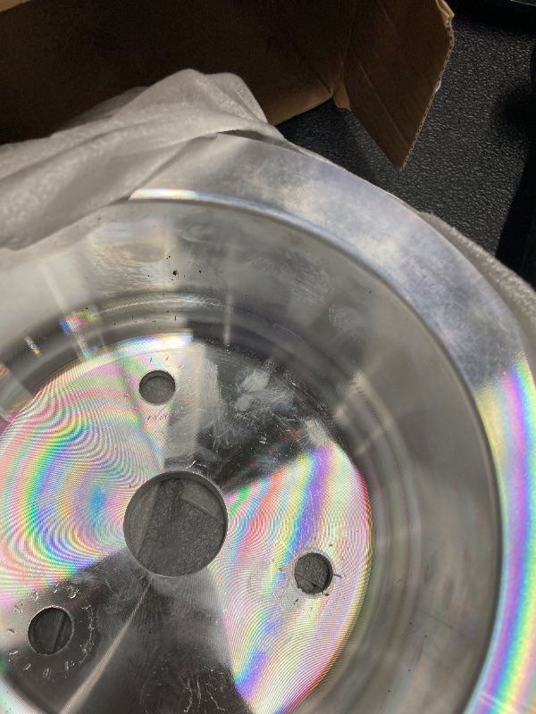 Photo 1 of 1 PC SHLPDFM Crankshaft Pulley 3 Groove Triple Groove Long Water Pump Compatible with Small Block Chevy 283-350 Polished Billet Aluminum Lower