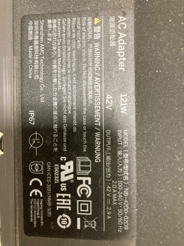Photo 1 of **NO BOX/NO CHARGER***Segway - Max G30P Electric Kick Scooter, Foldable Electric Scooter w/40.4 mi Max Operating Range & 18.6 mph Max Speed - Black