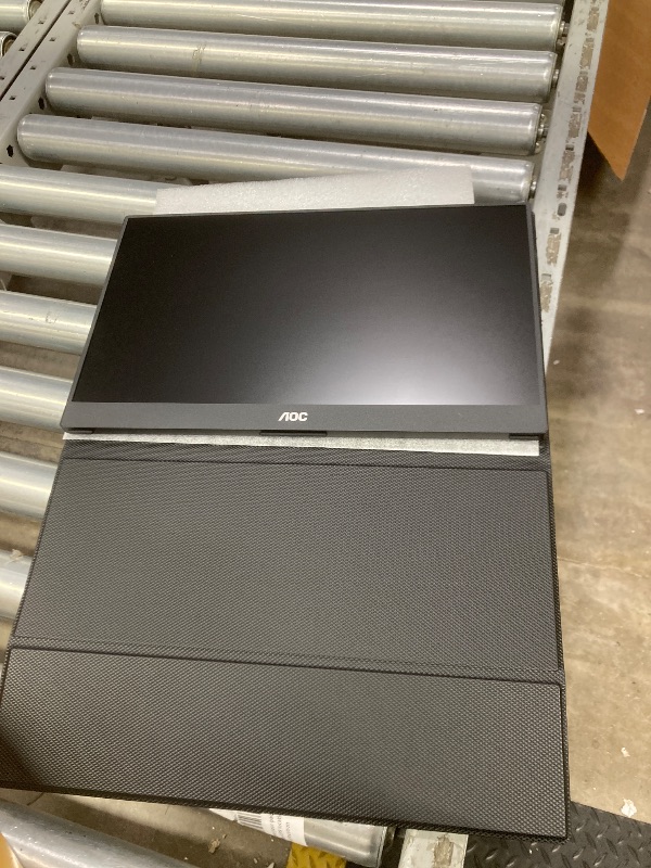 Photo 1 of AOC 16T20 Portable Monitor 15.6 Inch FHD 1920x1080, IPS Panel Computer Display, Speakers, USB Type C x2, Mini HDMI x1, Premium Smart Cover, Gaming Console Compatible